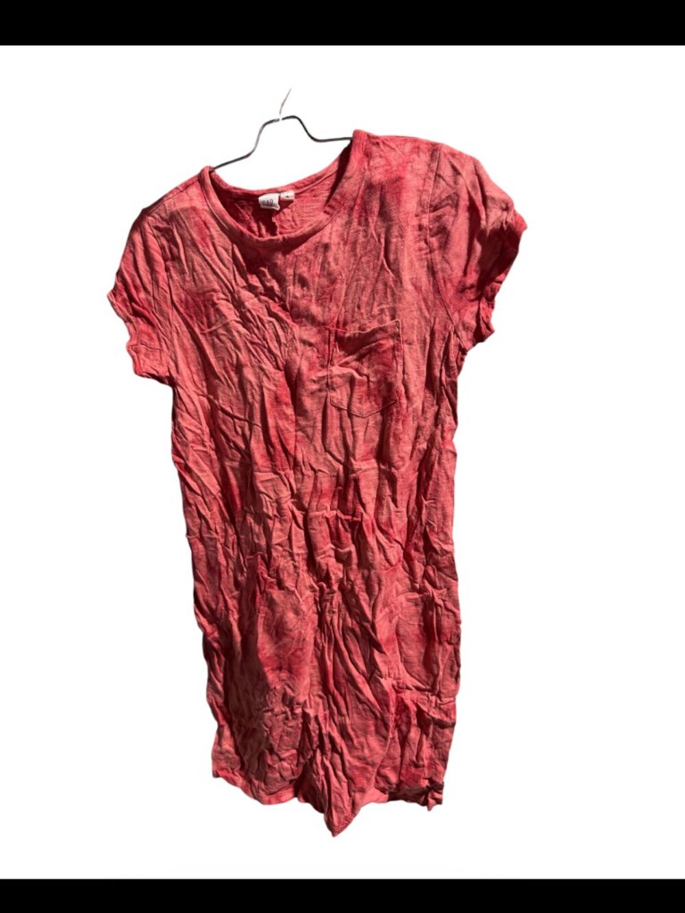GAP Red T-Shirt Dress Size Junior's Medium